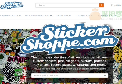 TheStickerShoppe美國貼紙訂做與銷售網站