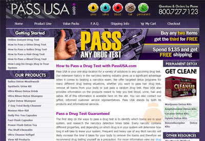 PassUSA美國藥物測試信息服務網站