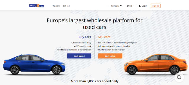 德國二手車交易平臺AUTO1.com官網介紹 海外網站購物網站 MeetKK