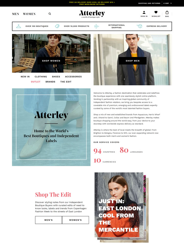 一個精品風格的世界：Atterley 英國購物網站 MeetKK-MeetKK