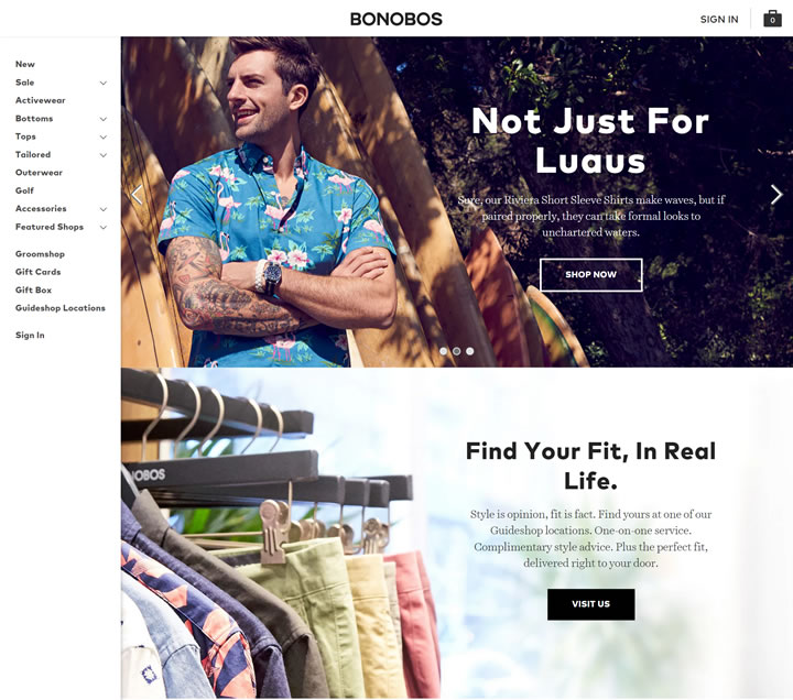 美國最大的網絡男裝服裝品牌：Bonobos 美國購物網站 MeetKK-MeetKK