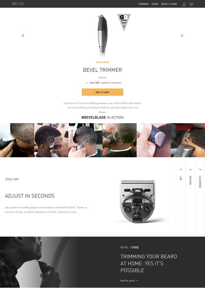 地球上最先進的胡子和頭發修剪器：Bevel 美國購物網站 MeetKK-MeetKK