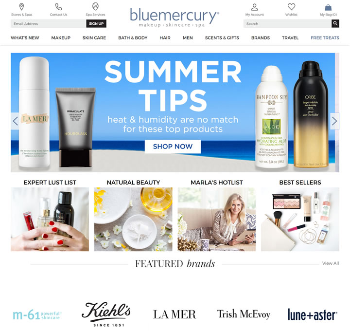 美國領先的奢侈美容零售商：Bluemercury 美國購物網站 MeetKK-MeetKK