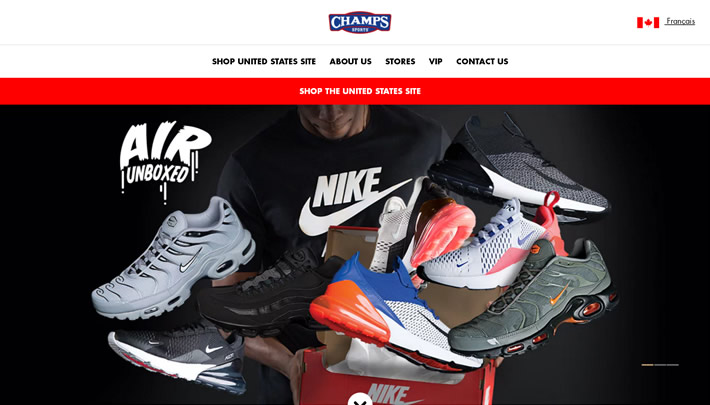 Champs Sports加拿大：北美最大的以商場為基礎的專業運動鞋和服裝零售商之一 加拿大購物網站 MeetKK-MeetKK