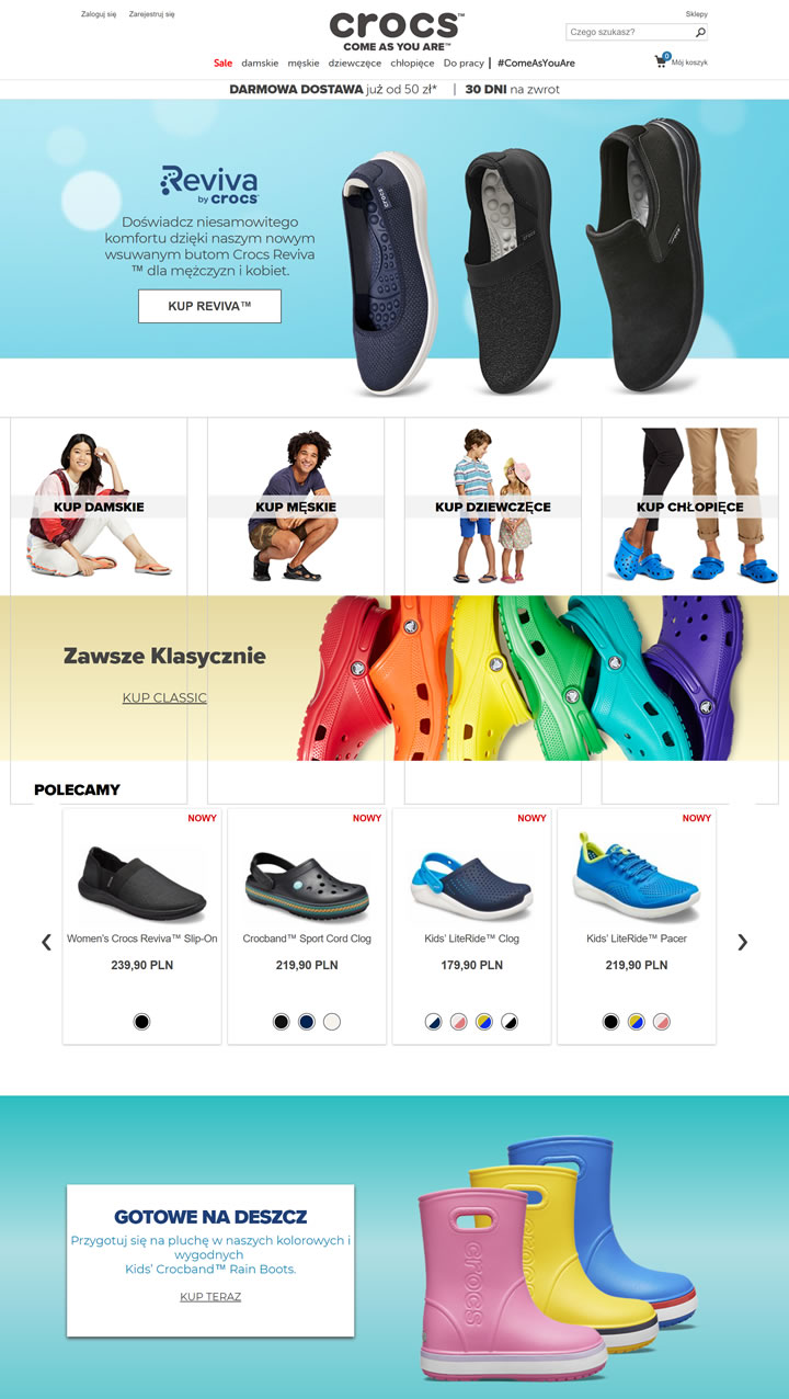 Crocs波蘭官方商店：女鞋、男鞋、童鞋、洞洞鞋 波蘭購物網站 MeetKK-MeetKK