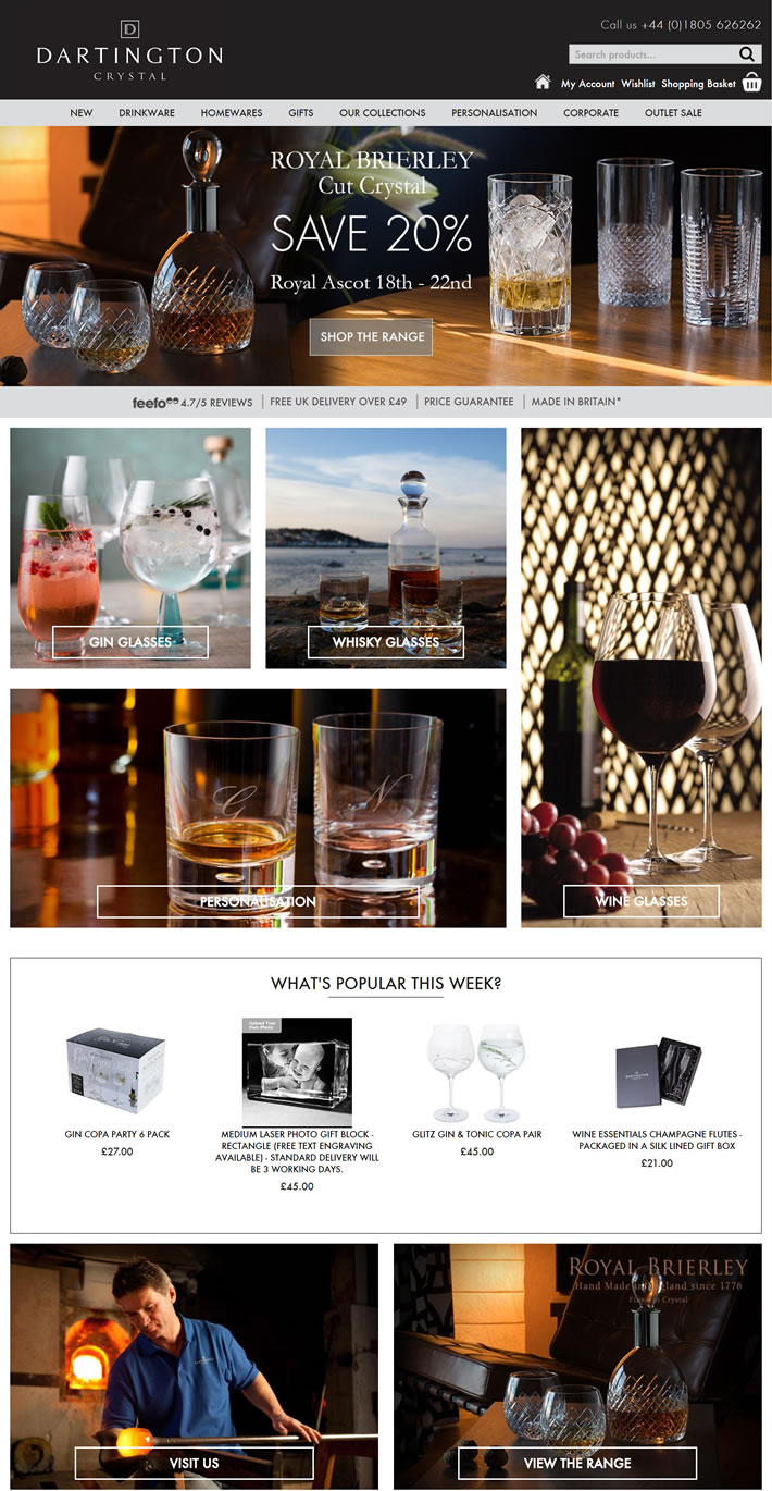 英國領先的酒杯和水晶玻璃器皿制造商：Dartington Crystal 英國購物網站 MeetKK-MeetKK