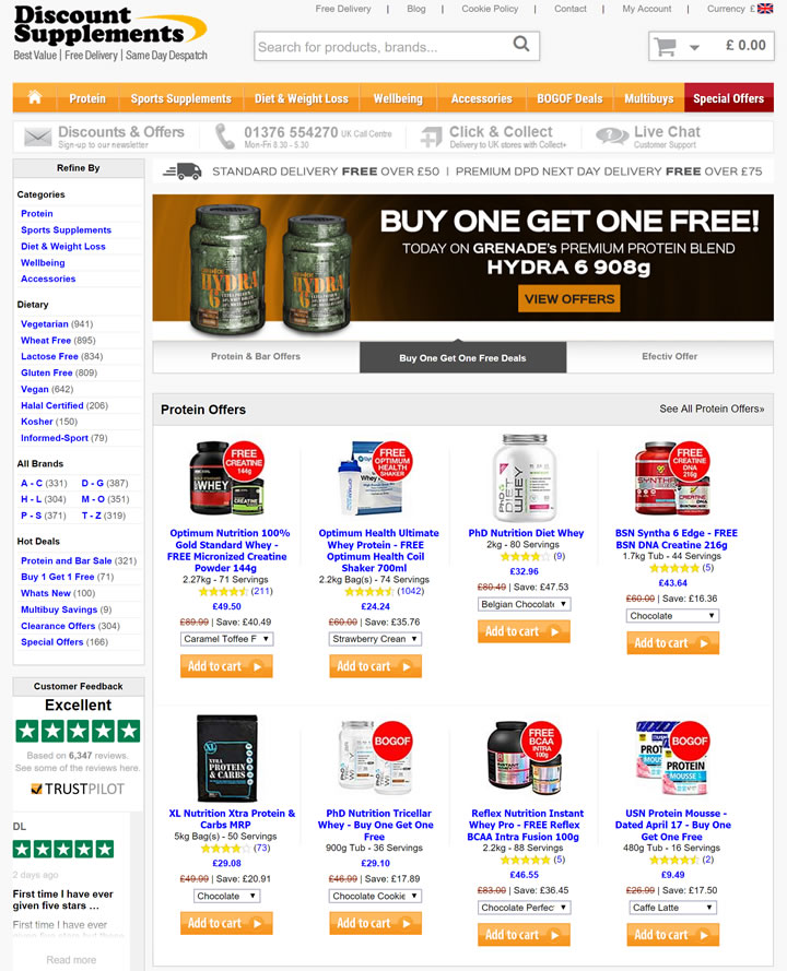 英國最大的在線運動補充劑商店：Discount Supplements 英國購物網站 MeetKK-MeetKK