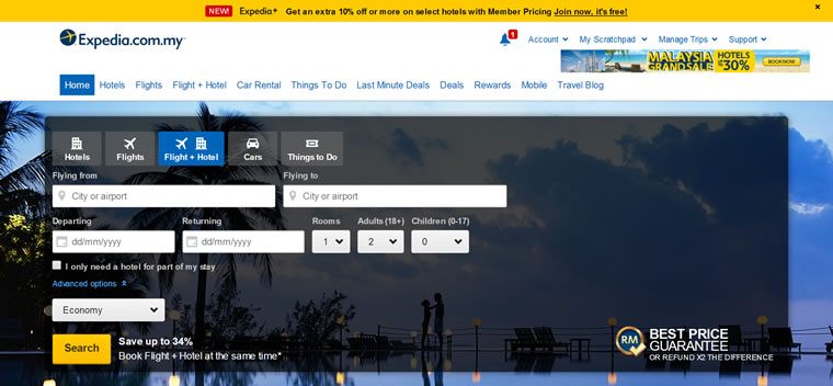 Expedia馬來西亞旅遊網站：廉價酒店，度假村和航班預訂 馬來西亞購物網站 MeetKK-MeetKK