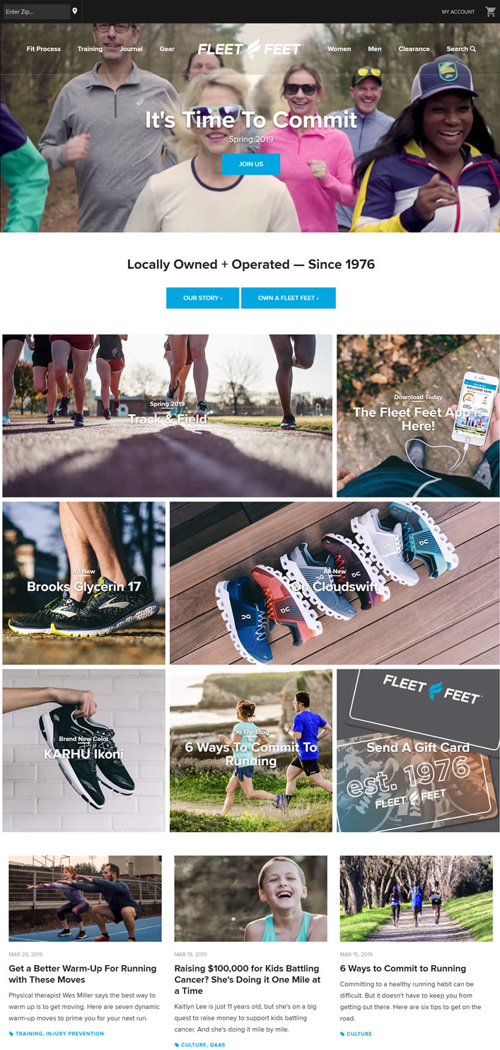 與世界上最好的跑步專業品牌合作：Fleet Feet 美國購物網站 MeetKK-MeetKK