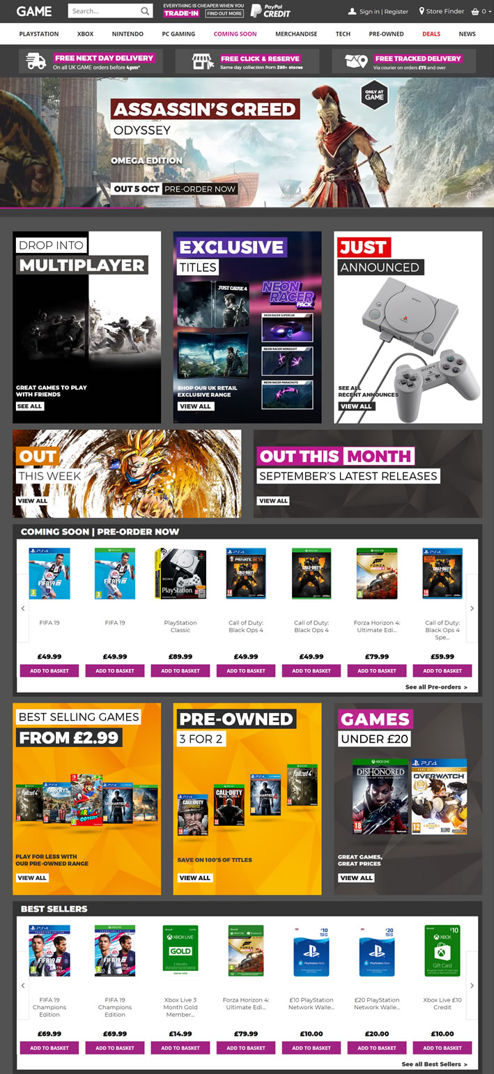 英國領先的遊戲零售商：GAME 英國購物網站 MeetKK-MeetKK