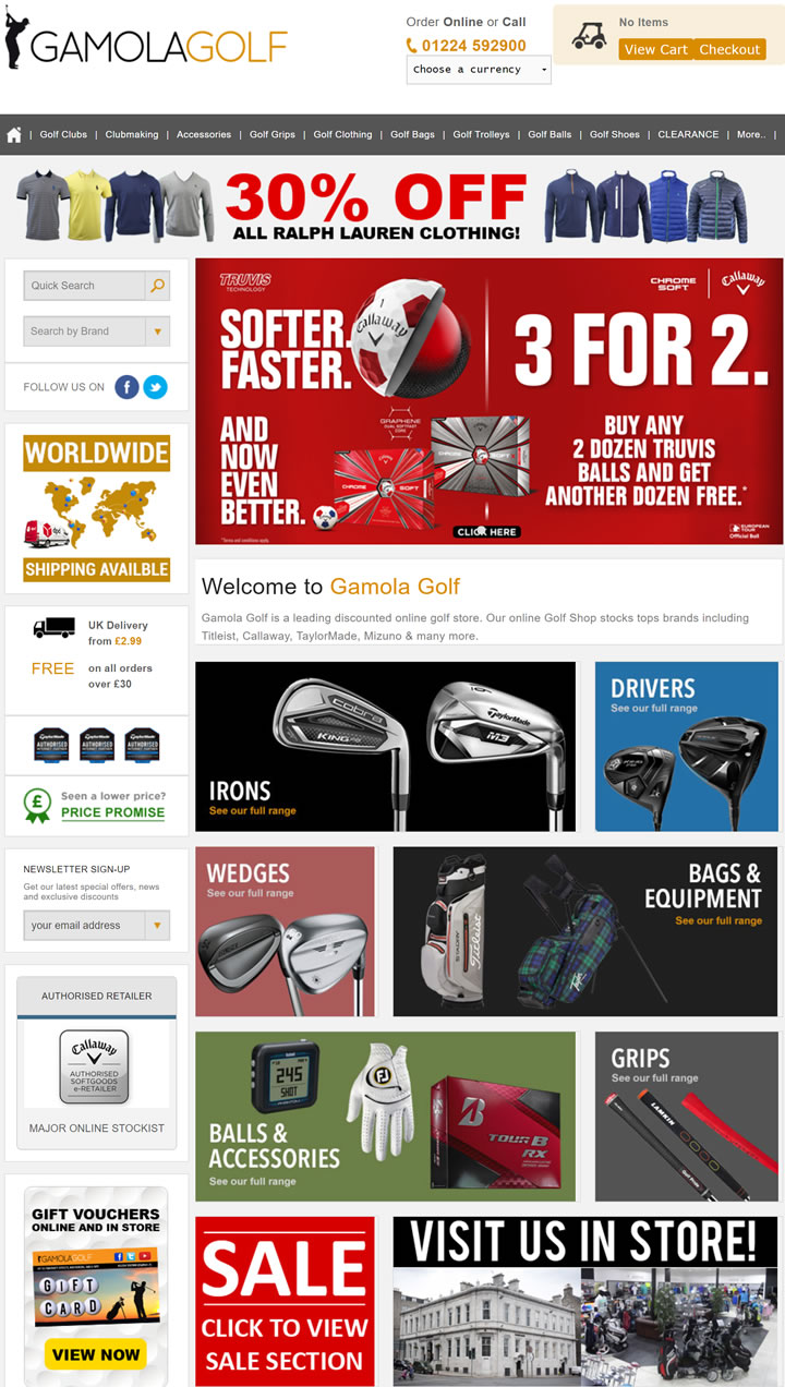 英國領先的在線高爾夫商店：Gamola Golf 英國購物網站 MeetKK-MeetKK