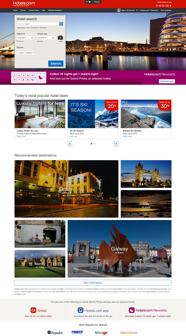 Hotels.com愛爾蘭：全球酒店預訂 愛爾蘭購物網站 MeetKK-MeetKK