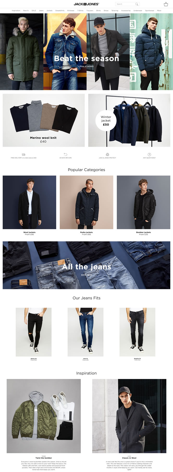 JACK & JONES英國官方網站：歐洲領先的男裝生產商 英國購物網站 MeetKK-MeetKK
