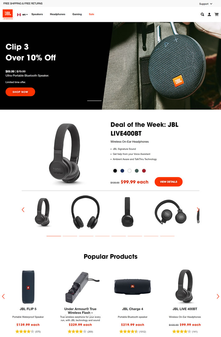 JBL加拿大官方商店：揚聲器、耳機等 加拿大購物網站 MeetKK-MeetKK