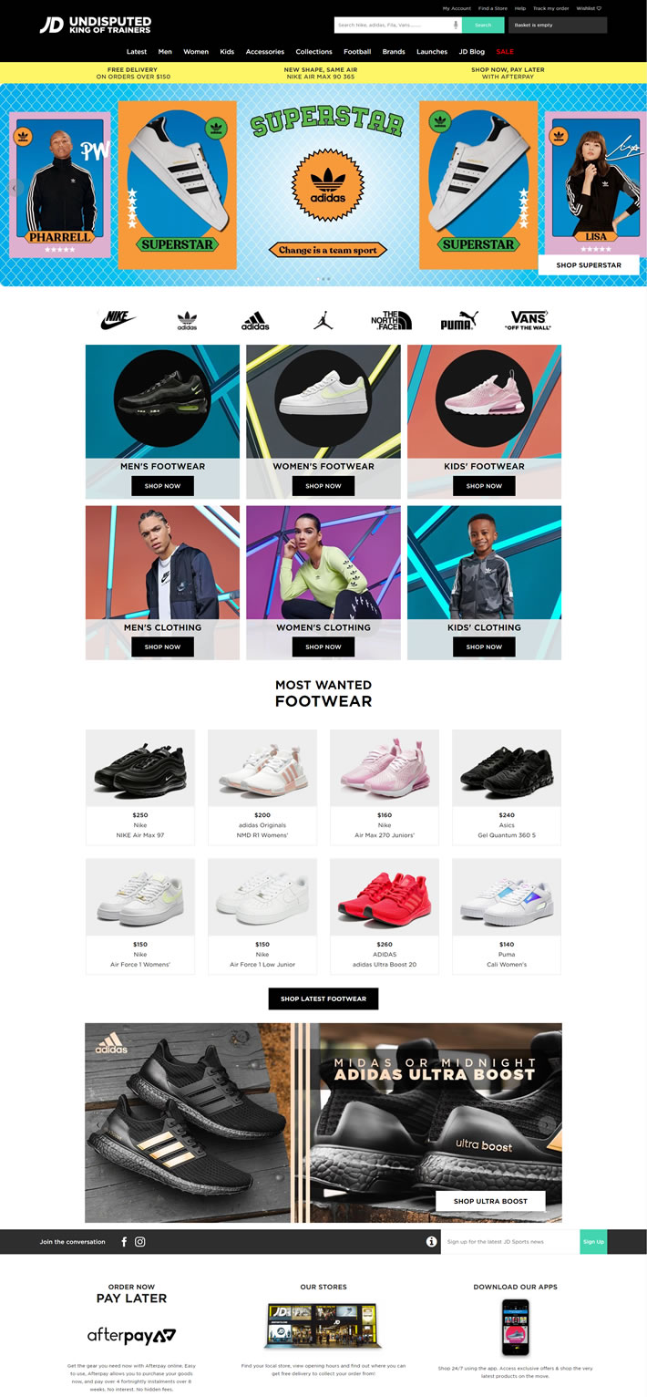 JD Sports澳洲官網：英國領先的運動鞋和運動時尚零售商 澳洲購物網站 MeetKK-MeetKK