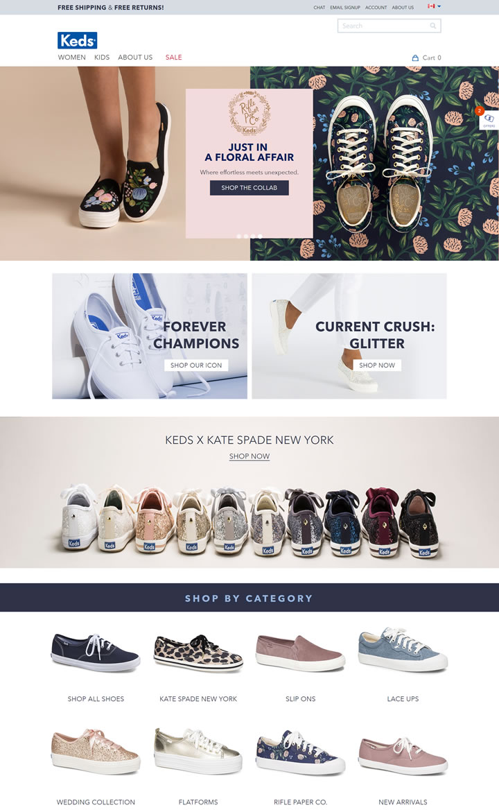 Keds加拿大官網：購買帆佈運動鞋和皮鞋 加拿大購物網站 MeetKK-MeetKK