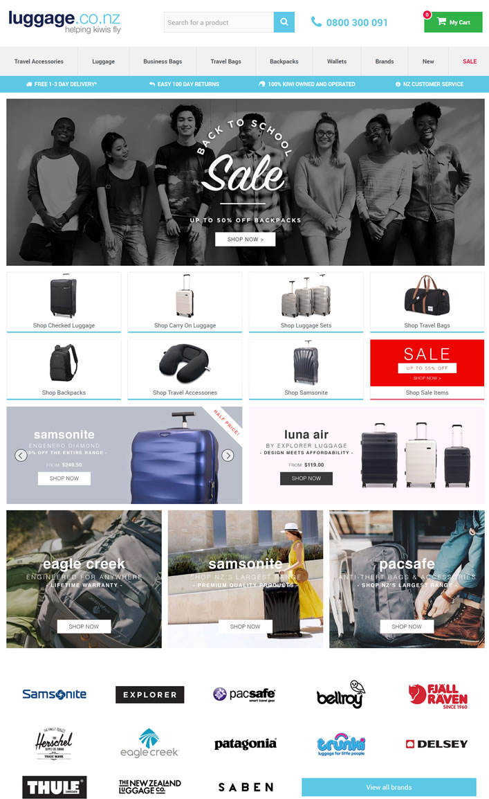 新西蘭第一的行李箱網站：luggage.co.nz 新西蘭購物網站 MeetKK-MeetKK