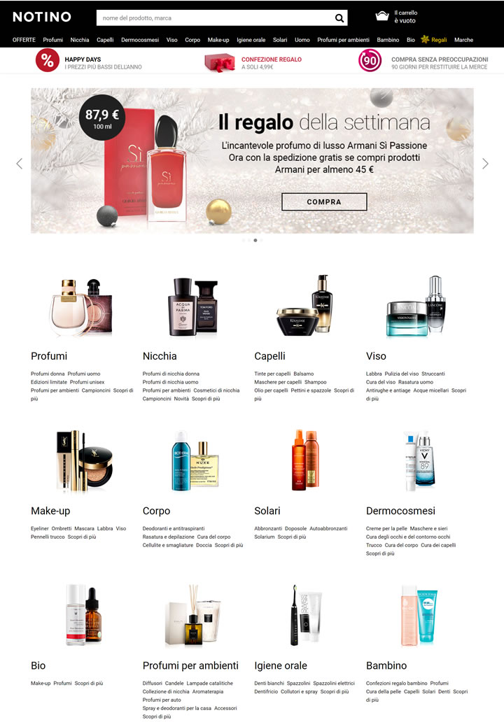 Notino意大利：購買香水和化妝品 意大利購物網站 MeetKK-MeetKK