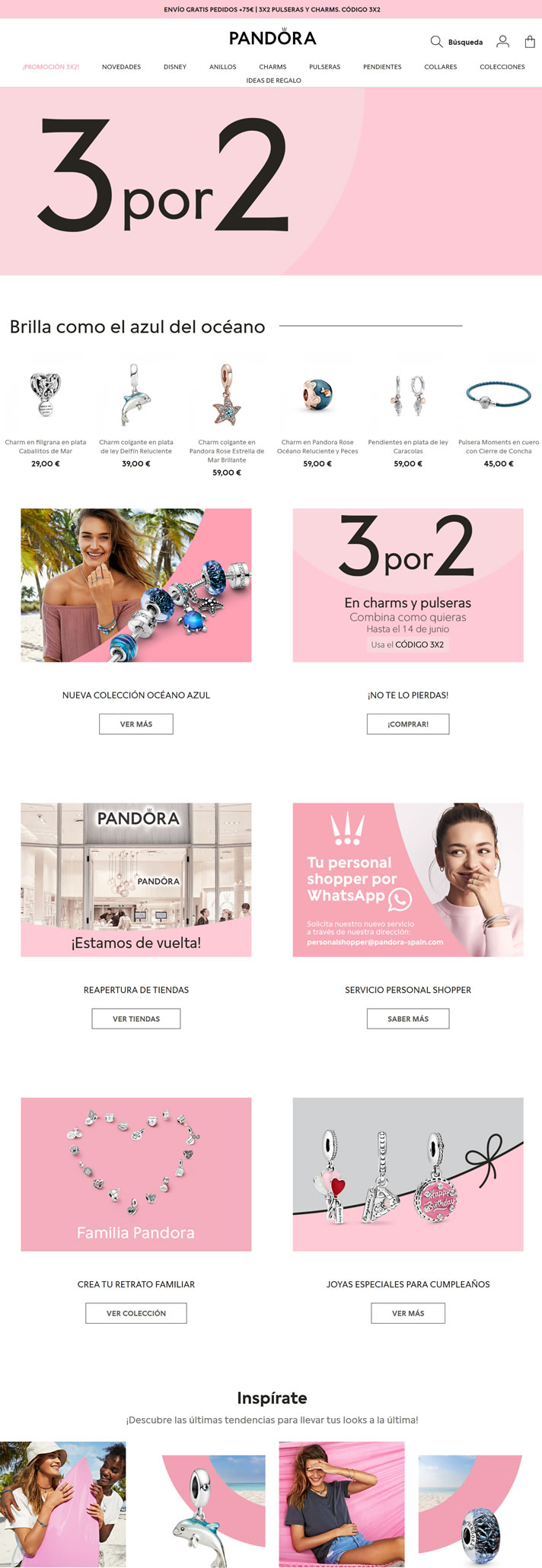 Pandora西班牙官方商店：PandoraShop.es 西班牙購物網站 MeetKK-MeetKK