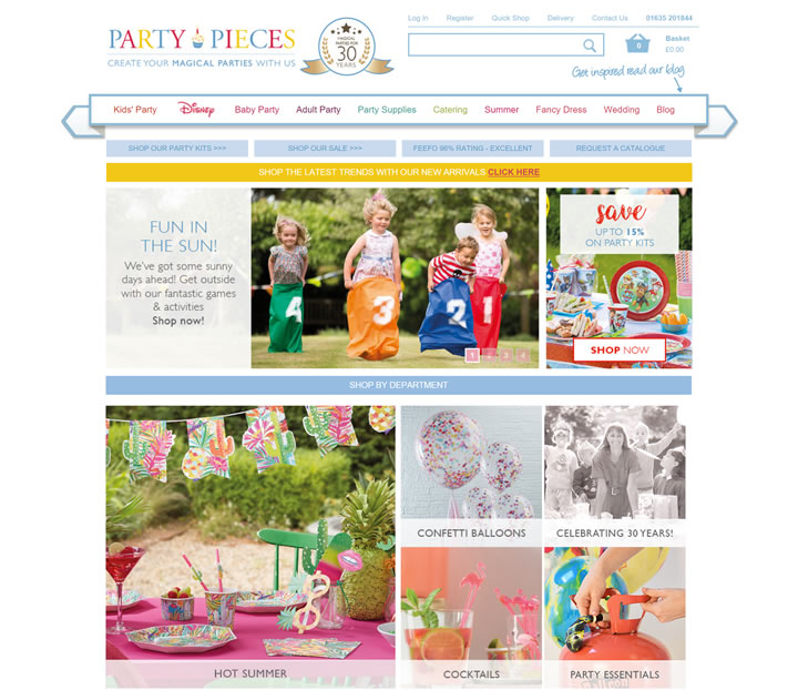 凱特王妃父母建立的派對用品網站：Party Pieces 英國購物網站 MeetKK-MeetKK