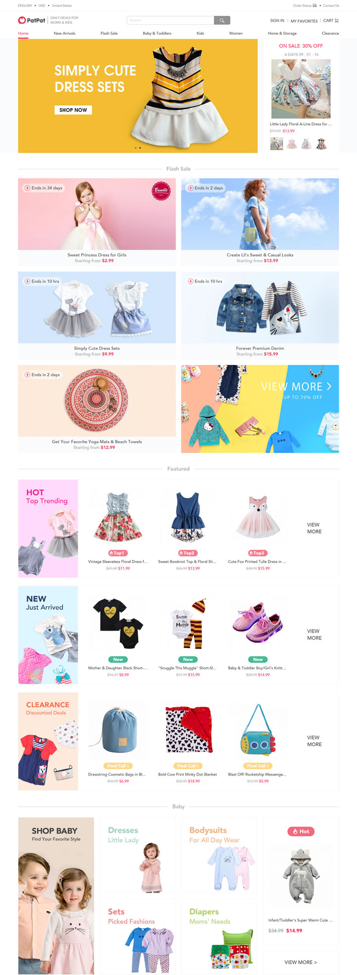 美國嬰兒和兒童服裝購物網站：PatPat 美國購物網站 MeetKK-MeetKK