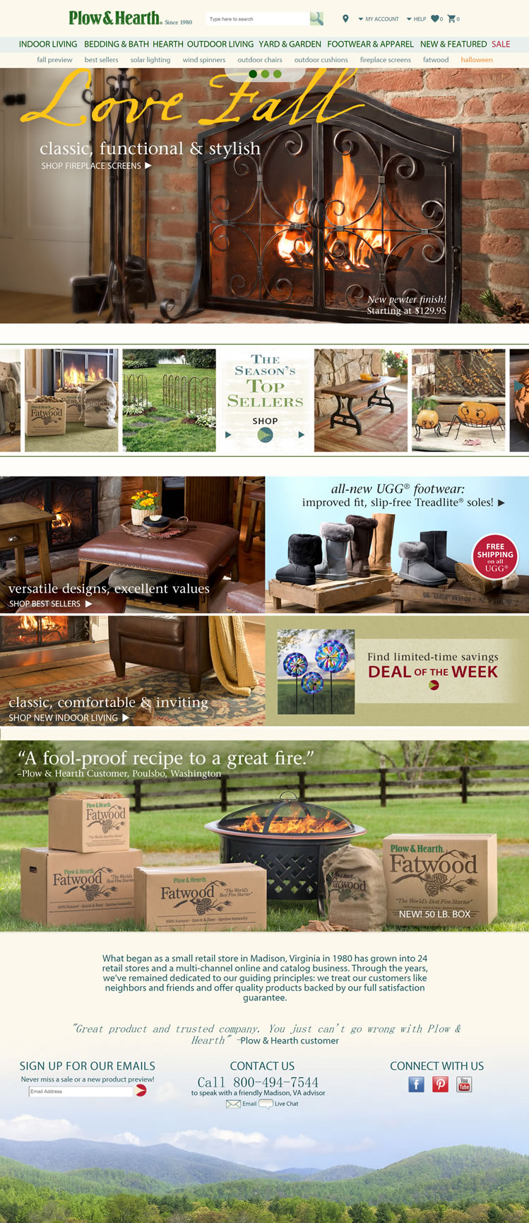 美國鄉村商店:Plow & Hearth 美國購物網站 MeetKK