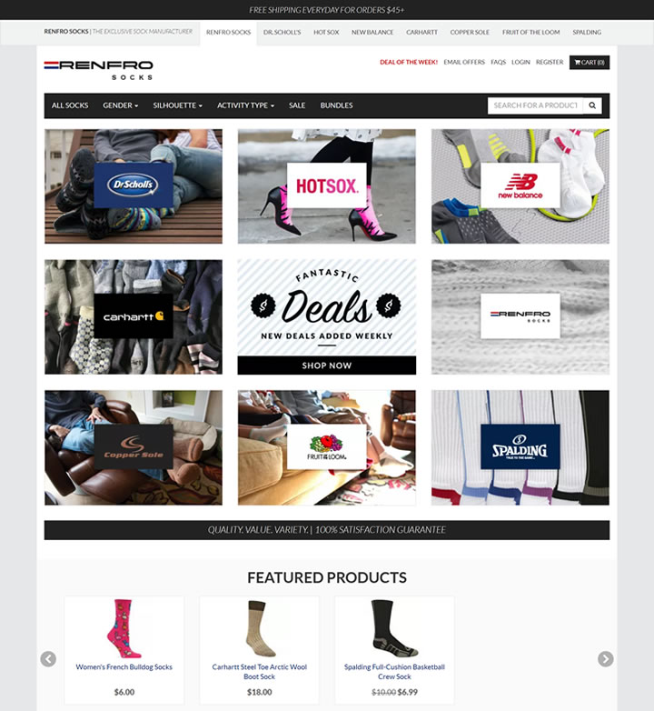 美國最大的襪子制造商和零售商：Renfro Socks 美國購物網站 MeetKK-MeetKK