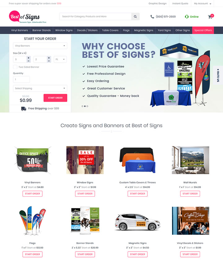美國便宜的橫幅和標志印刷在線：Best of Signs 美國購物網站 MeetKK-MeetKK