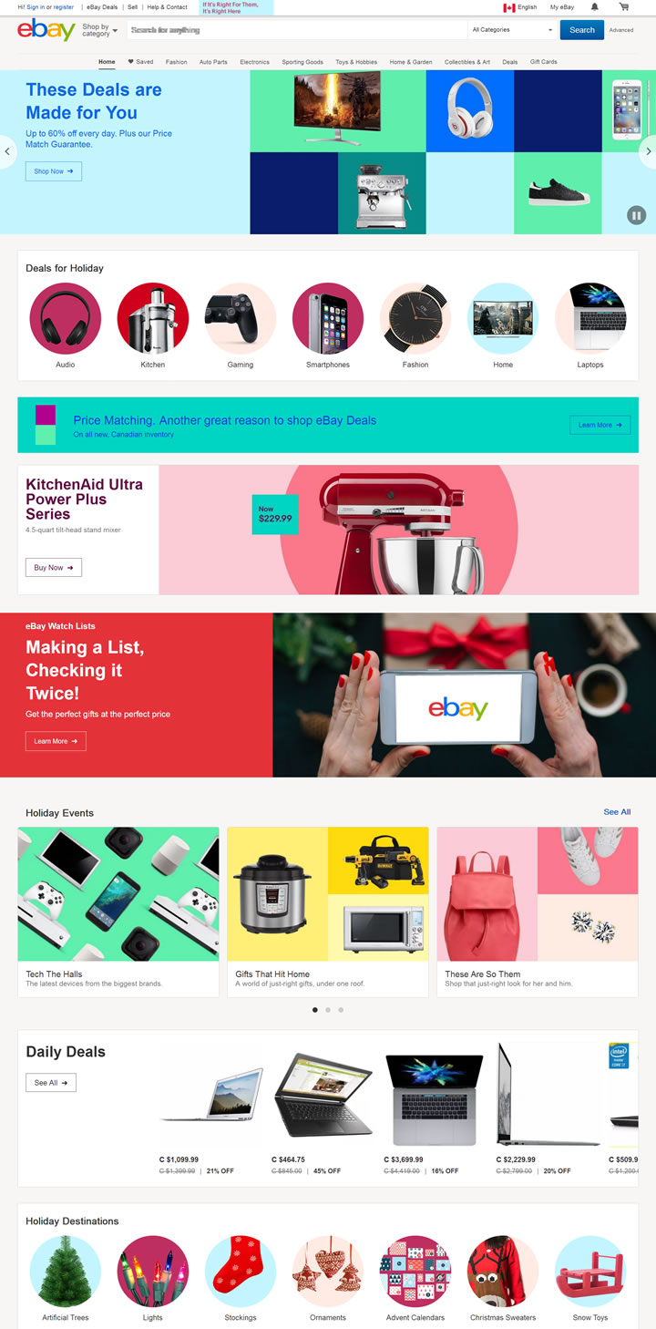 eBay加拿大站：eBay.ca 加拿大購物網站MeetKK