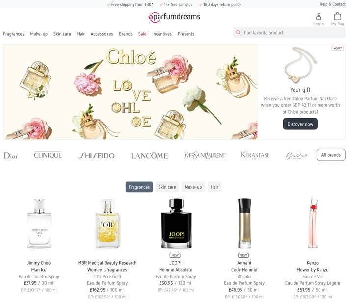 德國香水、化妝品和護理產品網上商店：Parfumdreams 德國購物網站 MeetKK-MeetKK