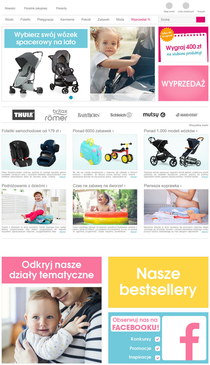 波蘭在線兒童和嬰兒用品零售商：pinkorblue 波蘭購物網站 MeetKK-MeetKK