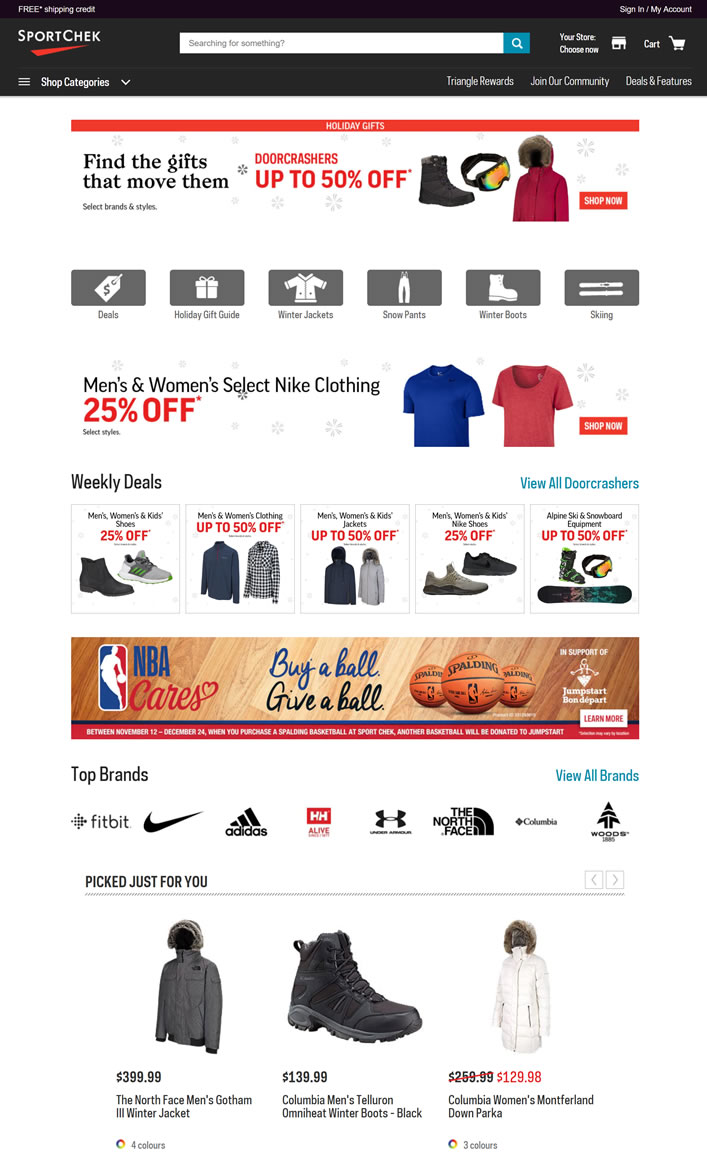 加拿大最大的體育用品、鞋類和服裝零售商：Sport Chek 加拿大購物網站 MeetKK-MeetKK