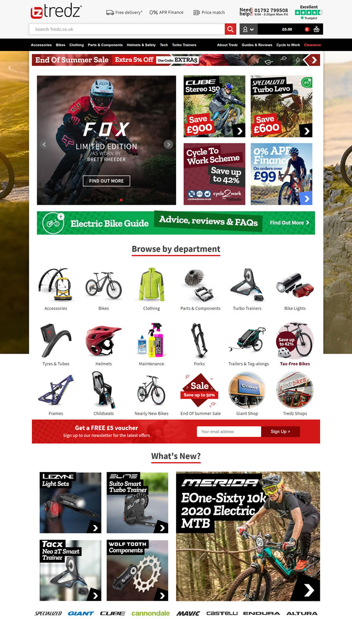 英國網上自行車商店：Tredz Bikes 英國購物網站 MeetKK-MeetKK