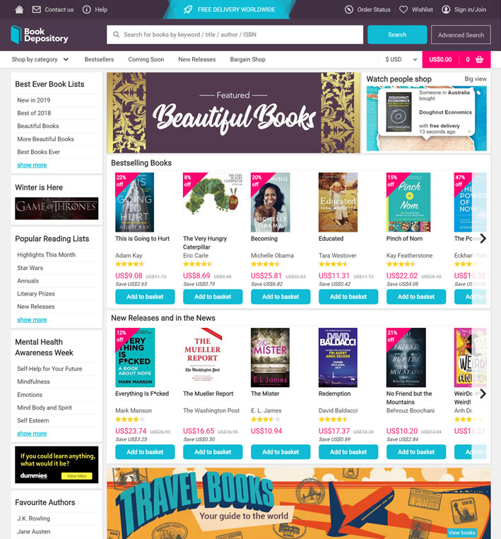 Book Depository亞太地區：一傢領先的國際圖書零售商 印度購物網站 MeetKK-MeetKK