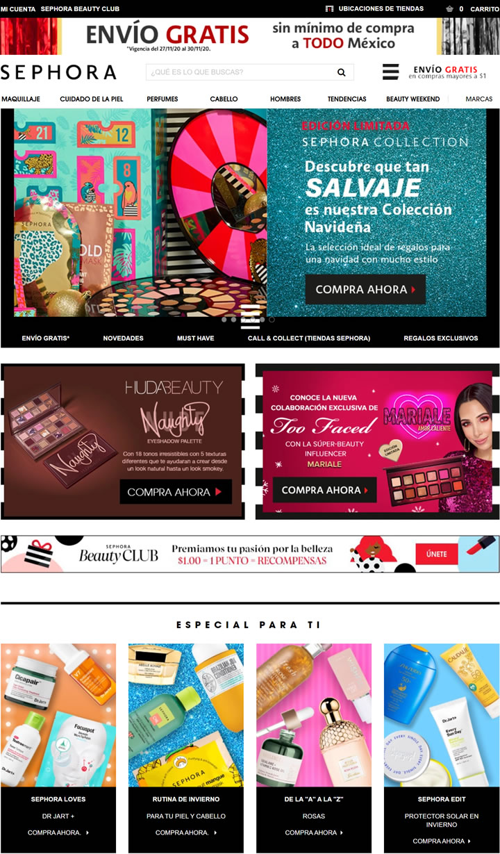 絲芙蘭墨西哥官網：Sephora墨西哥 墨西哥購物網站 MeetKK-MeetKK