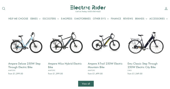 英國電動自行車在線商店：Electric Rider 英國購物網站 MeetKK-MeetKK