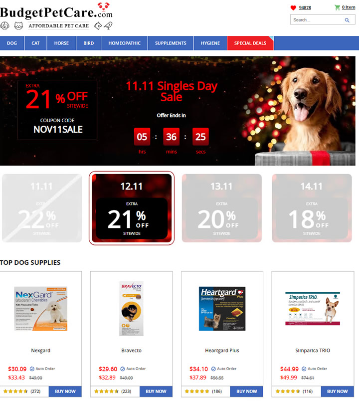 在線折扣寵物用品和寵物產品：BudgetPetCare 美國購物網站 MeetKK-MeetKK